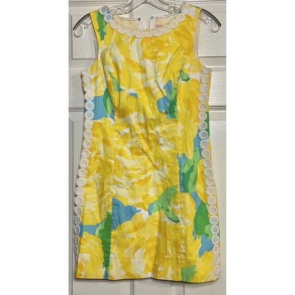 Lilly Pulitzer Dresses & Skirts - Lilly Pulitzer Mila Shift Dress Size 2 Yellow First Impressions